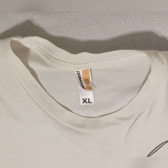 Graphic Tee - Woot! Shirt Mens XL White w/offset black screen printed graphic - Picture 5 of 5